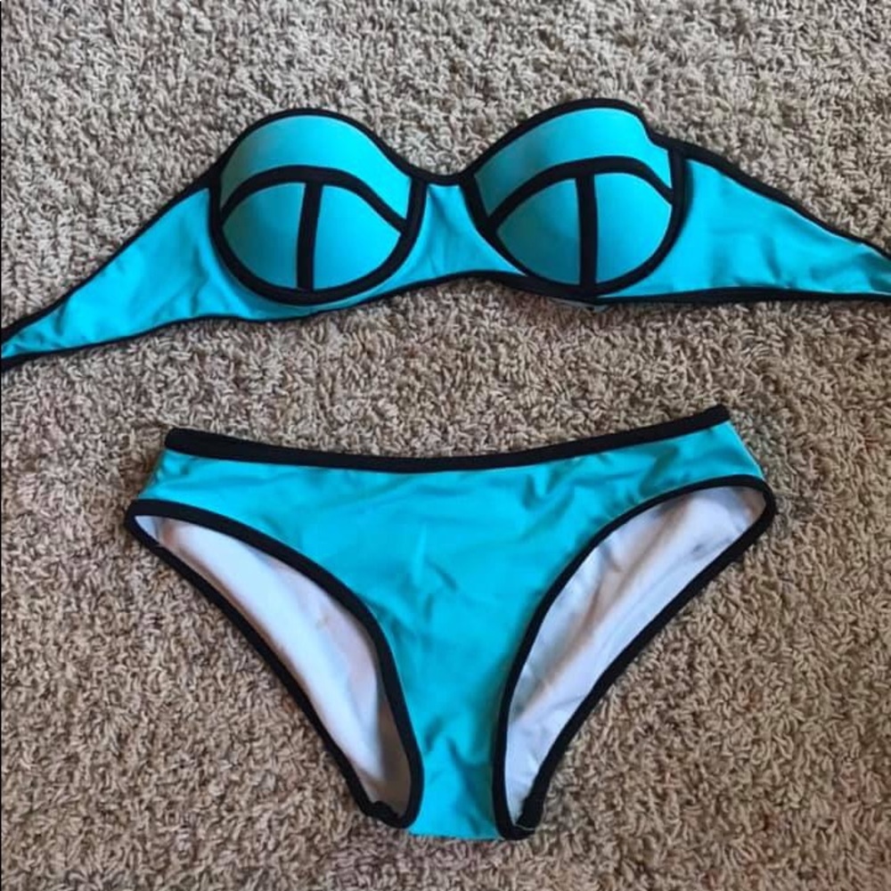 Turquoise swimsuit
